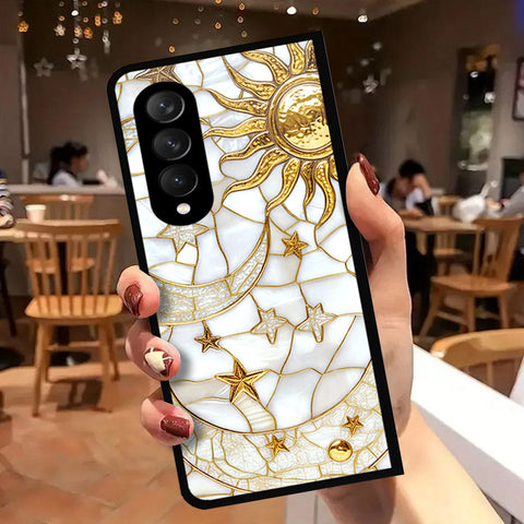 Samsung Galaxy Z Fold 3 5G Cover - Celestial Starry Universe Series - HQ Premium Shine Durable Shatterproof Case