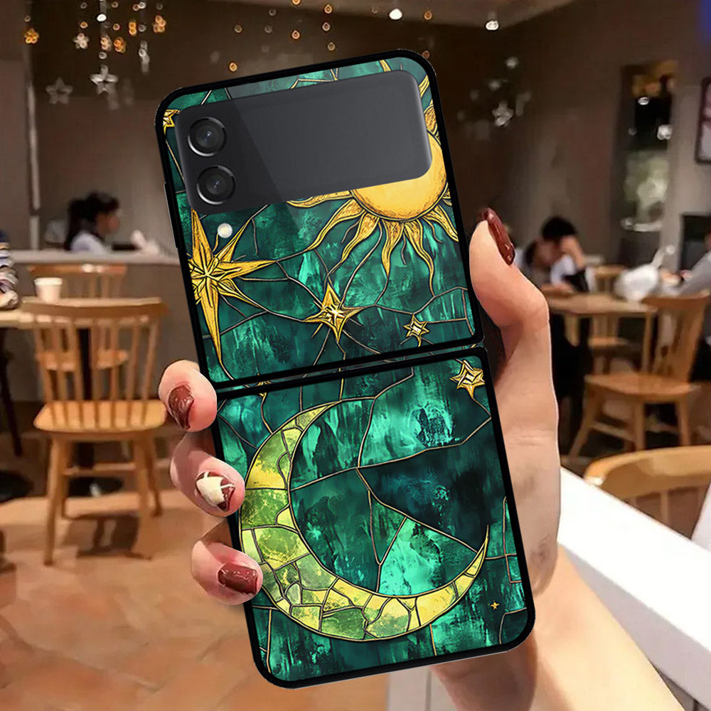 Samsung Galaxy Z Flip 4 5G Cover - Celestial Starry Universe Series - HQ Premium Shine Durable Shatterproof Case