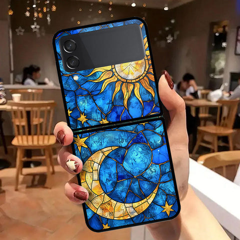 Samsung Galaxy Z Flip 3 5G Cover - Celestial Starry Universe Series - HQ Premium Shine Durable Shatterproof Case