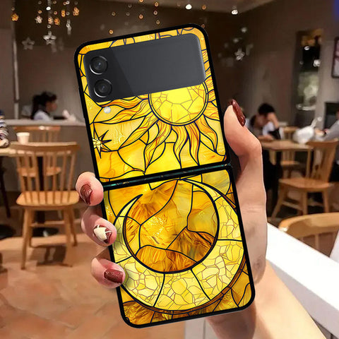 Samsung Galaxy Z Flip 3 5G Cover - Celestial Starry Universe Series - HQ Premium Shine Durable Shatterproof Case