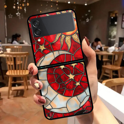 Samsung Galaxy Z Flip 3 5G Cover - Celestial Starry Universe Series - HQ Premium Shine Durable Shatterproof Case