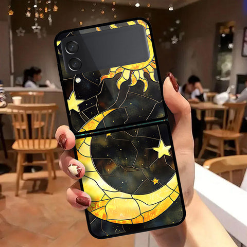 Samsung Galaxy Z Flip 3 5G Cover - Celestial Starry Universe Series - HQ Premium Shine Durable Shatterproof Case