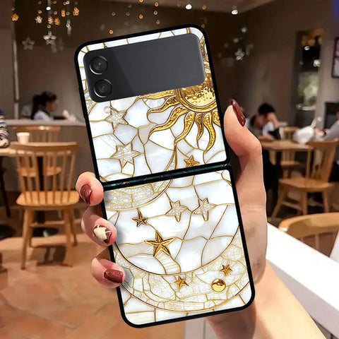 Samsung Galaxy Z Flip 4 5G Cover - Celestial Starry Universe Series - HQ Premium Shine Durable Shatterproof Case
