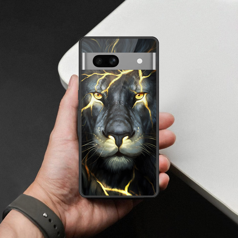 Google Pixel 7a Cover - Brave Series - HQ Ultra Shine Premium Infinity Glass Soft Silicon Borders Case