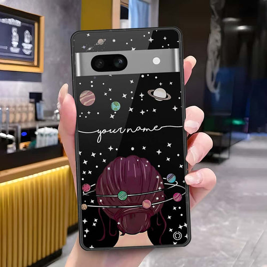 Google Pixel 7a Cover - Onation Your Name Series - HQ Ultra Shine Premium Infinity Glass Soft Silicon Borders Case