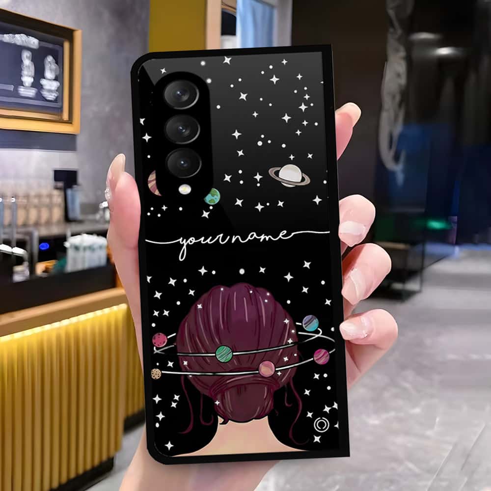 Samsung Galaxy Z Fold 3 5G Cover - Onation Your Name Series - HQ Premium Shine Durable Shatterproof Case