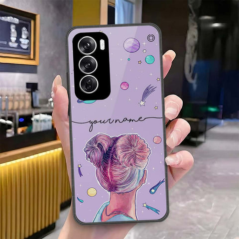 Oppo Reno 12 Cover - Onation Your Name Series - HQ Premium Shine Durable Shatterproof Case