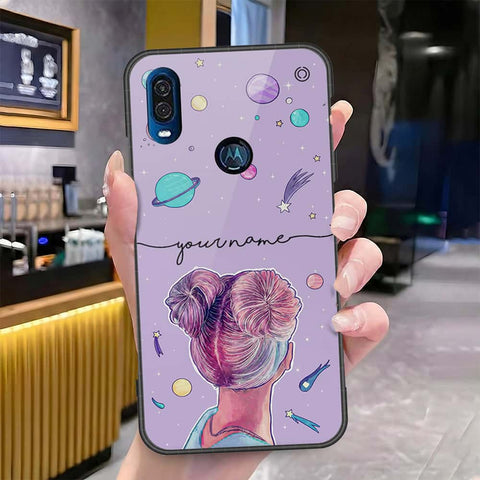 Motorola P40 Cover - Onation Your Name Series - HQ Premium Shine Durable Shatterproof Case