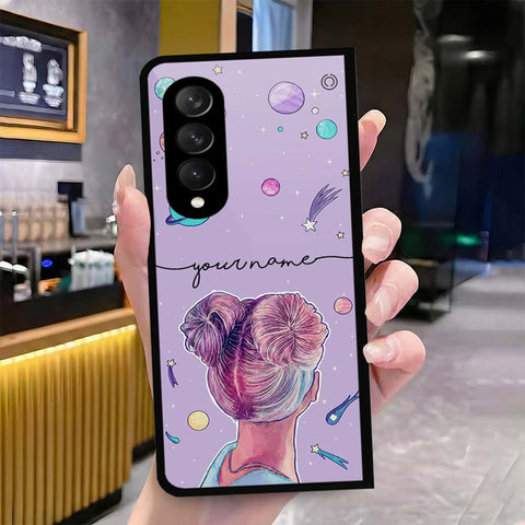 Samsung Galaxy Z Fold 3 5G Cover - Onation Your Name Series - HQ Premium Shine Durable Shatterproof Case