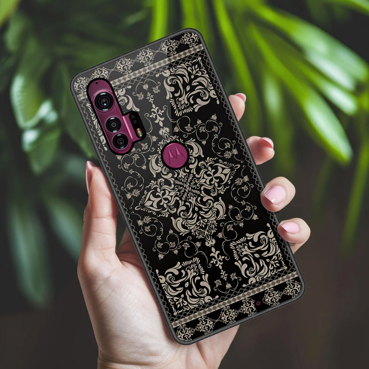 Motorola Edge Plus Cover - ONation Persian Rugs Series 2 - HQ Premium Shine Durable Shatterproof Case