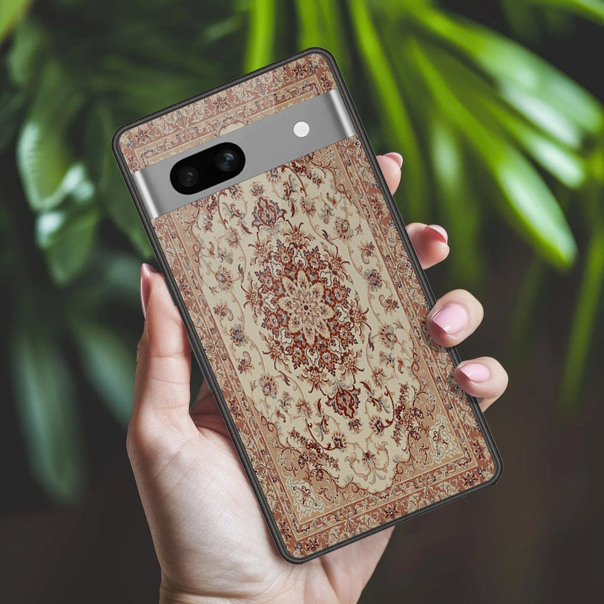 Google Pixel 7a Cover - ONation Persian Rugs Series 2 - HQ Ultra Shine Premium Infinity Glass Soft Silicon Borders Case (Fast Delivery)