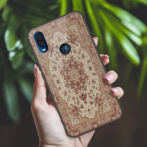 Motorola One Vision Cover - ONation Persian Rugs Series 2 - HQ Premium Shine Durable Shatterproof Case