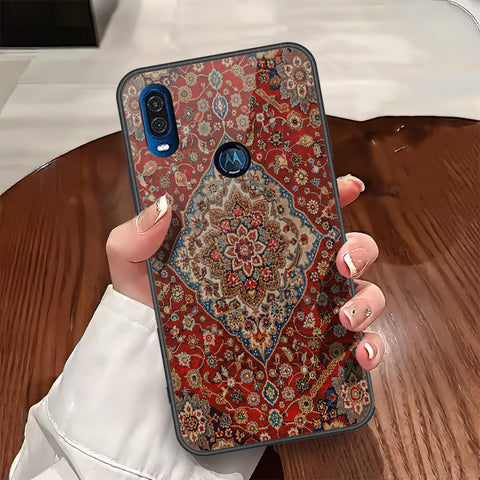 Motorola One Vision Cover - ONation Persian Rugs Series - HQ Premium Shine Durable Shatterproof Case