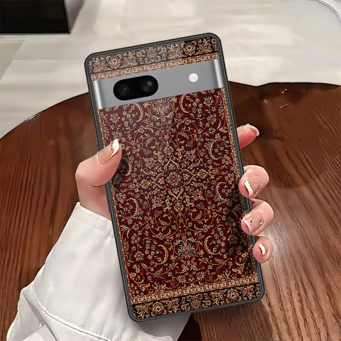 Google Pixel 7a Cover - ONation Persian Rugs Series - HQ Ultra Shine Premium Infinity Glass Soft Silicon Borders Case