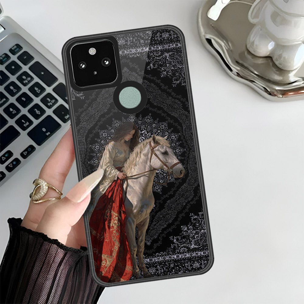 Google Pixel 5 Cover - ONation Persian Rugs Series 3 - HQ Premium Shine Durable Shatterproof Case