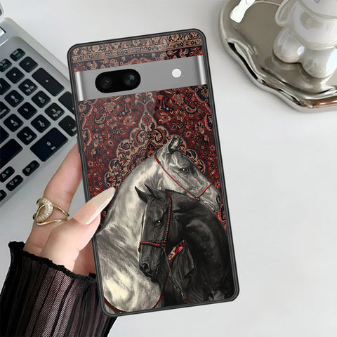 Google Pixel 7a Cover - ONation Persian Rugs Series 3 - HQ Ultra Shine Premium Infinity Glass Soft Silicon Borders Case
