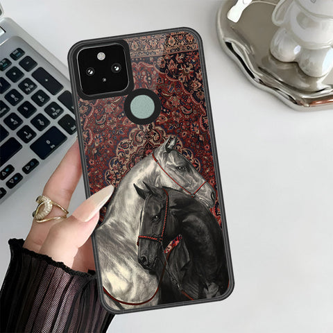 Google Pixel 5 Cover - ONation Persian Rugs Series 3 - HQ Premium Shine Durable Shatterproof Case