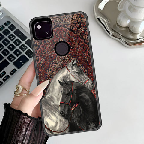 Google Pixel 4a 4G Cover - ONation Persian Rugs Series 3 - HQ Premium Shine Durable Shatterproof Case