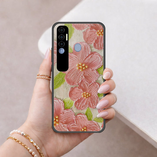 Tecno Spark 7 Pro Cover - Floral Series 4 - HQ Premium Shine Durable Shatterproof Case