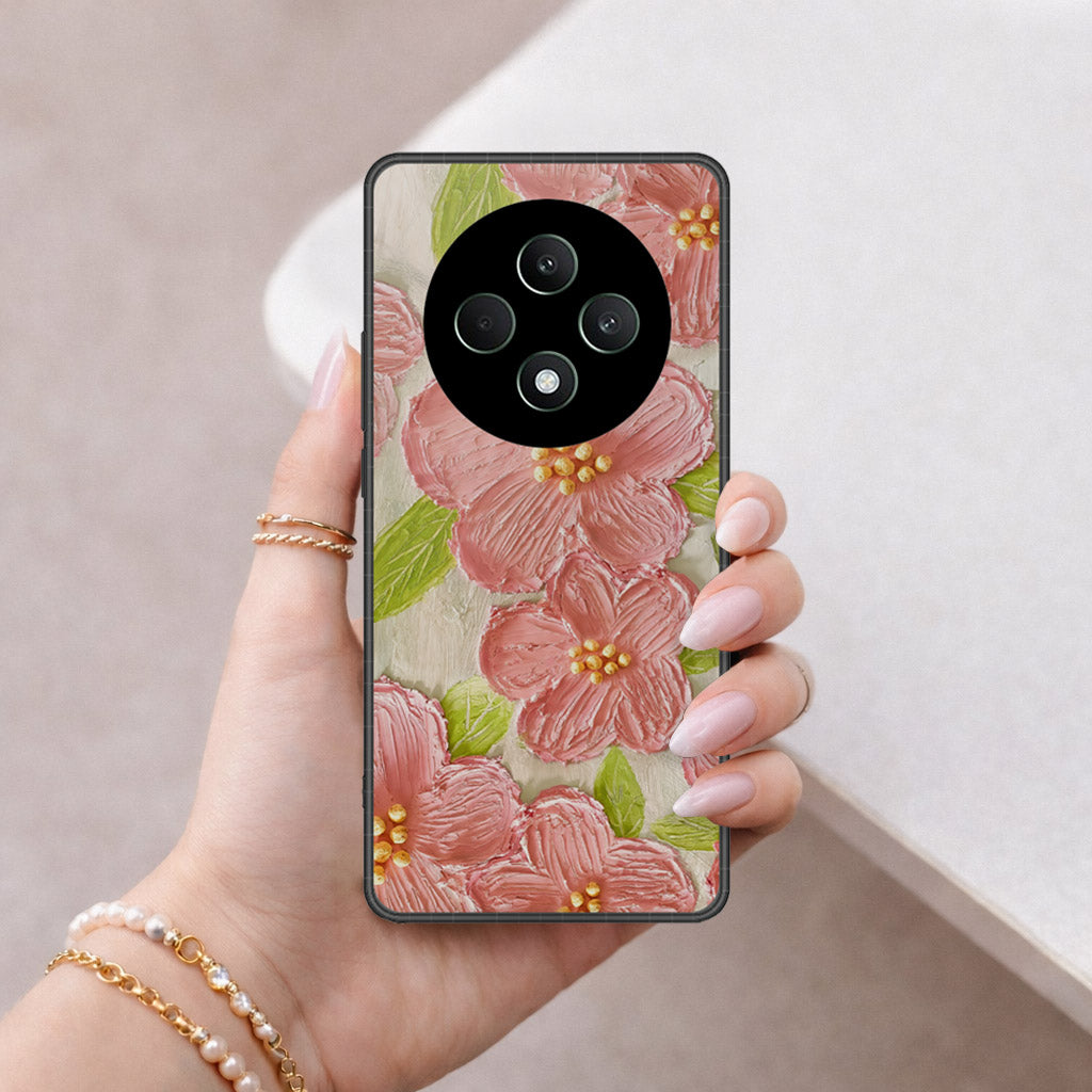 Oppo Reno 12F Cover - Floral Series 4 - HQ Premium Shine Durable Shatterproof Case