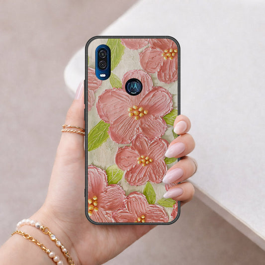 Motorola One Vision Cover - Floral Series 4 - HQ Premium Shine Durable Shatterproof Case