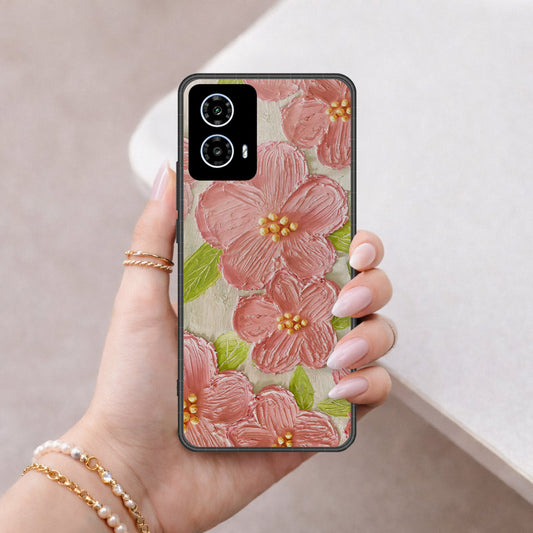 Motorola Moto G35 Cover - Floral Series 4 - HQ Premium Shine Durable Shatterproof Case