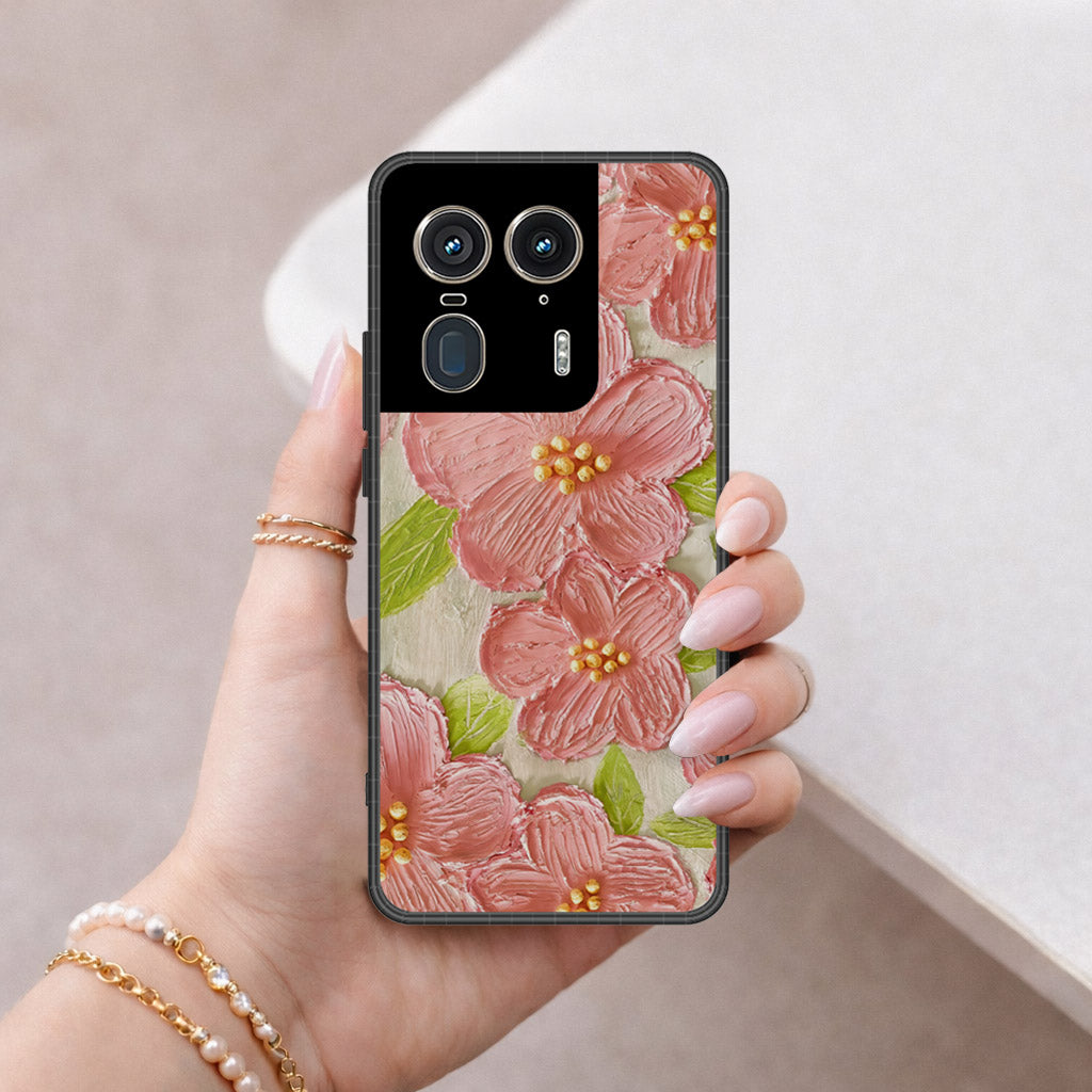 Motorola Edge 50 Ultra Cover - Floral Series 4 - HQ Premium Shine Durable Shatterproof Case