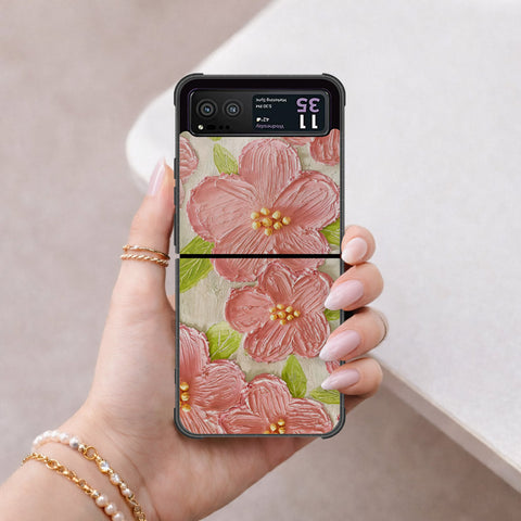 Motorola Razr 40 Cover - Floral Series 4 - HQ Premium Shine Durable Shatterproof Case