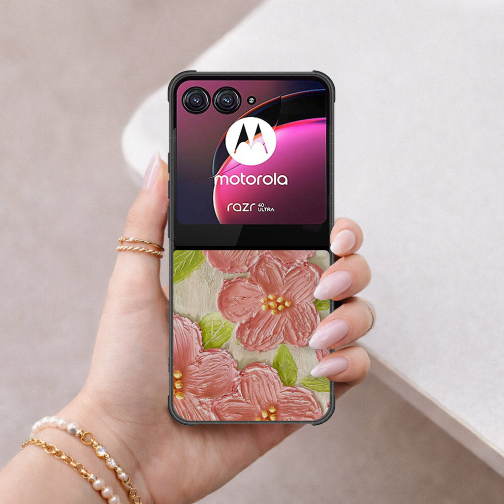Motorola Razr 40 Ultra Cover - Floral Series 4 - HQ Premium Shine Durable Shatterproof Case