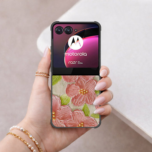 Motorola Razr 40 Ultra Cover - Floral Series 4 - HQ Premium Shine Durable Shatterproof Case