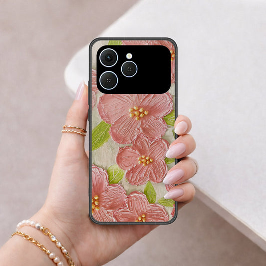 Tecno Spark 40 Cover - Floral Series 4 - HQ Premium Shine Durable Shatterproof Case