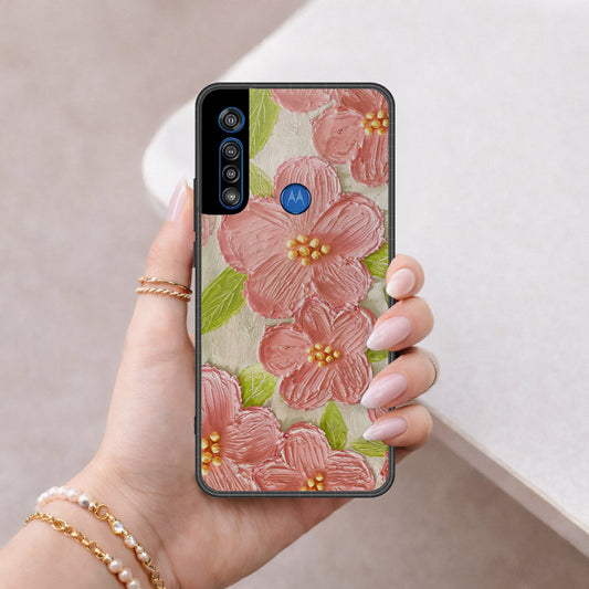 Motorola One Macro Cover - Floral Series 4 - HQ Premium Shine Durable Shatterproof Case