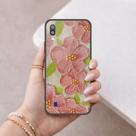 Samsung Galaxy M10 Cover - Floral Series 4 - HQ Premium Shine Durable Shatterproof Case