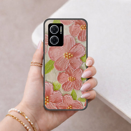 Xiaomi Redmi Note 11e Cover - Floral Series 4 - HQ Premium Shine Durable Shatterproof Case
