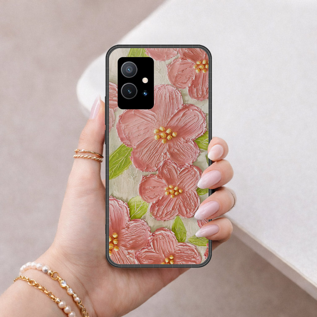 Vivo Y55 5G Cover - Floral Series 4 - HQ Premium Shine Durable Shatterproof Case