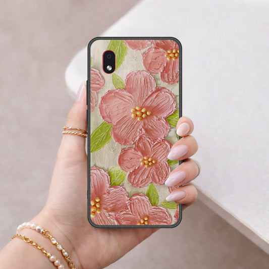 Samsung Galaxy A01 Core Cover - Floral Series 4 - HQ Premium Shine Durable Shatterproof Case