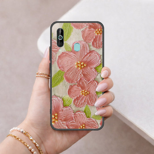 Samsung Galaxy M40 Cover - Floral Series 4 - HQ Premium Shine Durable Shatterproof Case