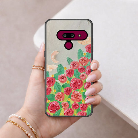 LG G8 ThinQ Cover - Floral Series 4 - HQ Premium Shine Durable Shatterproof Case