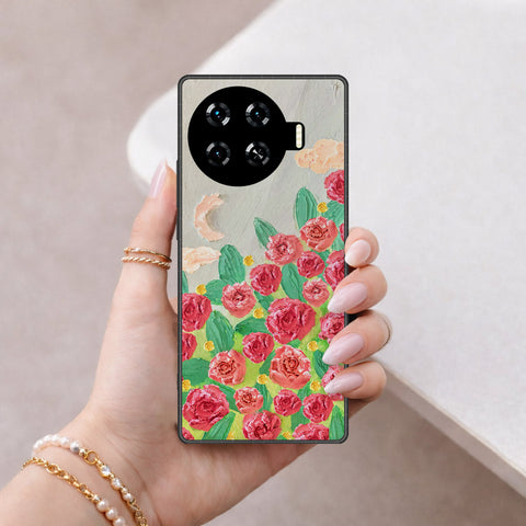 Tecno Spark 20 Pro Plus Cover - Floral Series 4 - HQ Premium Shine Durable Shatterproof Case