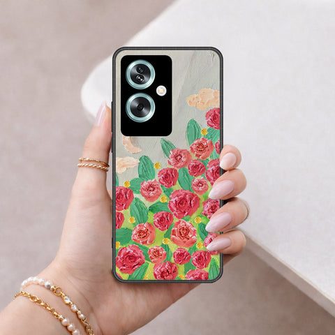 Oppo A2 Cover - Floral Series 4 - HQ Premium Shine Durable Shatterproof Case
