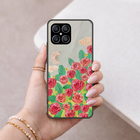 Honor X8 Cover - Floral Series 4 - HQ Premium Shine Durable Shatterproof Case