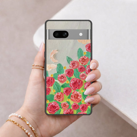 Google Pixel 7a Cover - Floral Series 4 - HQ Premium Shine Durable Shatterproof Case