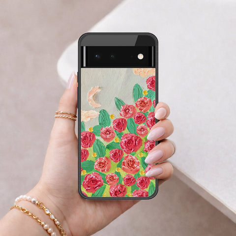 Google Pixel 6 Cover - Floral Series 4 - HQ Premium Shine Durable Shatterproof Case
