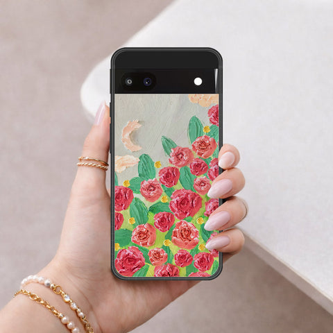 Google Pixel 6a Cover - Floral Series 4 - HQ Premium Shine Durable Shatterproof Case