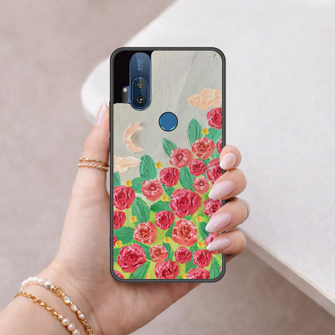 Motorola One Hyper Cover - Floral Series 4 - HQ Premium Shine Durable Shatterproof Case