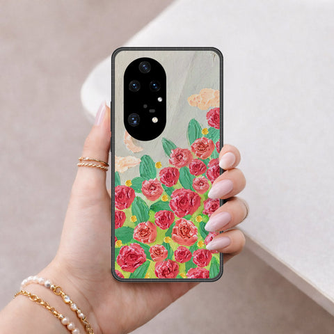 Huawei P50 Pro Cover - Floral Series 4 - HQ Premium Shine Durable Shatterproof Case