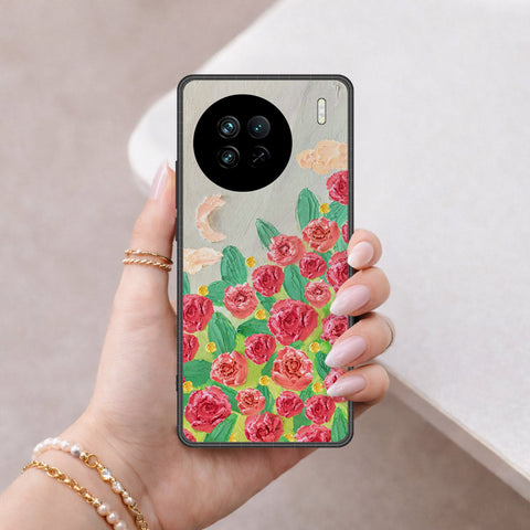 Vivo X90s Cover - Floral Series 4 - HQ Premium Shine Durable Shatterproof Case