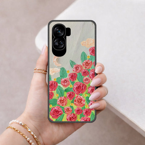 Honor 90 Lite Cover - Floral Series 4 - HQ Premium Shine Durable Shatterproof Case