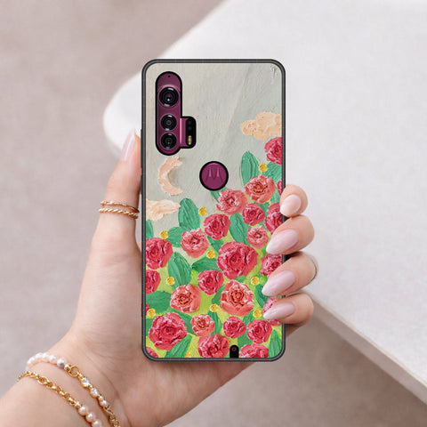 Motorola Edge Plus Cover - Floral Series 4 - HQ Premium Shine Durable Shatterproof Case