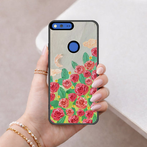 Google Pixel XL Cover - Floral Series 4 - HQ Premium Shine Durable Shatterproof Case